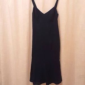 Ralph Lauren Blue Linen Midi Dress. Size 4.